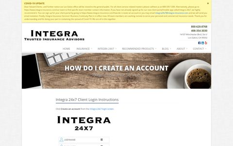 How Do I Create an Account | Integra 24x7