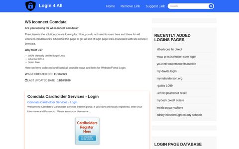 w6 iconnect comdata - Official Login Page [100% Verified]