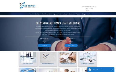 Fast Track Staff Solutions: Home