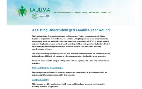 LAULIMA GIVING PROGRAM | A partnership of Keiki O Ka ...