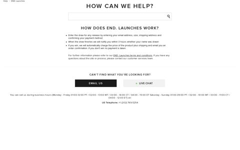 How does END. Launches work? – Help - Customer Service