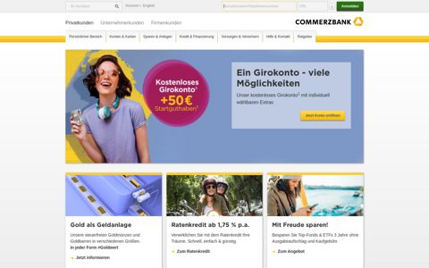 Commerzbank: Die Bank für Privat- und Unternehmerkunden