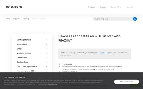 How do I connect to an SFTP server with FileZilla? – Support ...