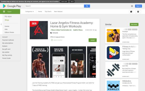 Lazar Angelov Fitness Academy: Home & Gym Workouts ...