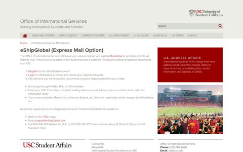 eShipGlobal (Express Mail Option) | Office of International ...