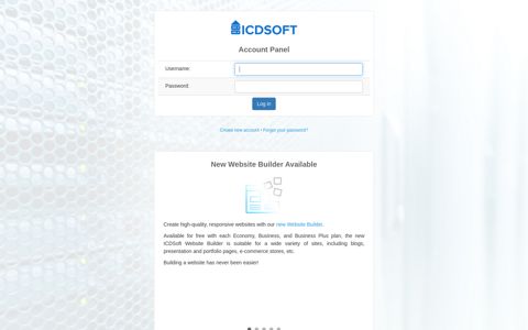 Account Panel » Login - ICDSoft