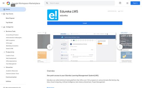 Edureka LMS - Google Workspace Marketplace
