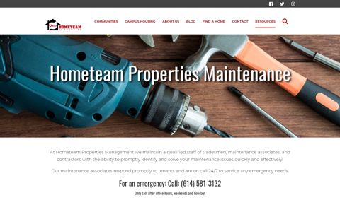 Maintenance Request | Hometeam Properties