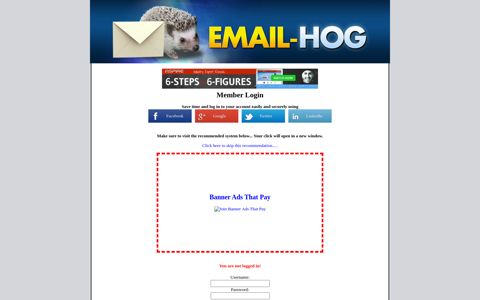 Member Login - Email-Hog - Build Your Lists & Profits!