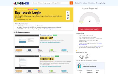 Esp Istock Login - A database full of login pages from all over ...