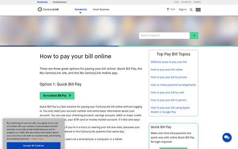 Pay Bill Online | CenturyLink