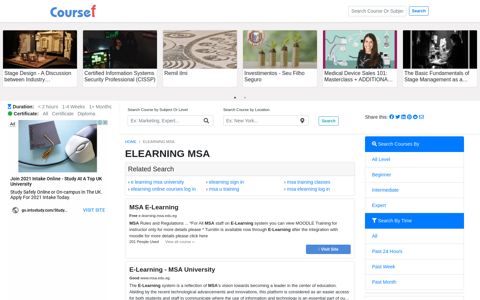 Elearning Msa - 12/2020 - Coursef.com