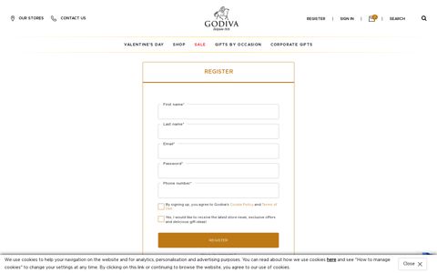 register - Godiva