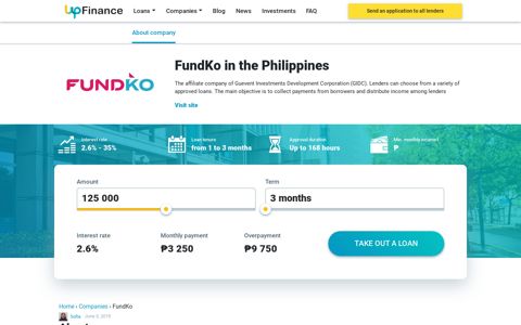 FundKo - online banking, hotline and credit card - UpFinance