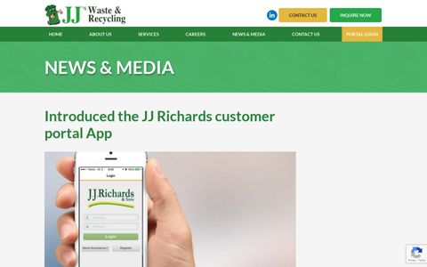 Introduced the JJ Richards customer portal App - JJ's Waste ...