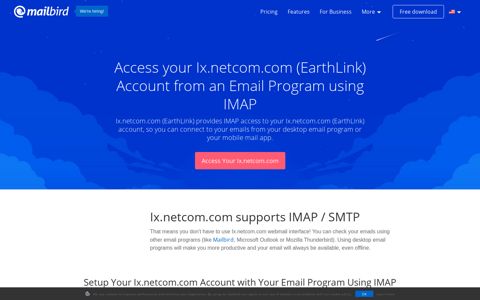 Access your Ix.netcom.com (EarthLink) email with IMAP ...