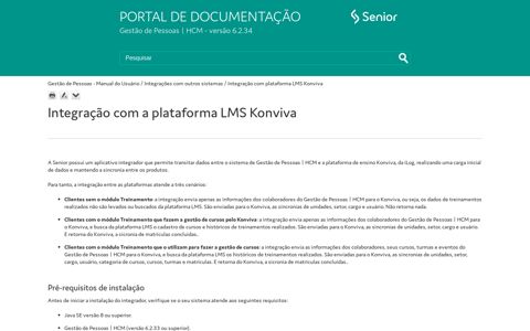Integração com plataforma LMS Konviva