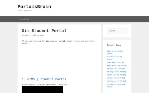 Gim Student - Gims | Student Portal