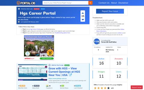 Hgs Career Portal - Portal-DB.live
