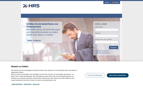 HRS HSV - Hotel Service Portal
