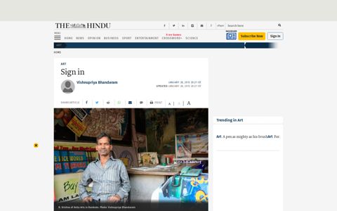 Sign in - The Hindu
