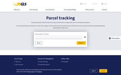 Parcel Tracking | GLS Parcel Service - GLS Group