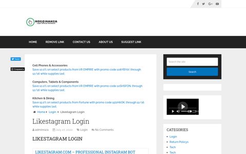 Likestagram Login - Login Official Complete Database Nogo Mania