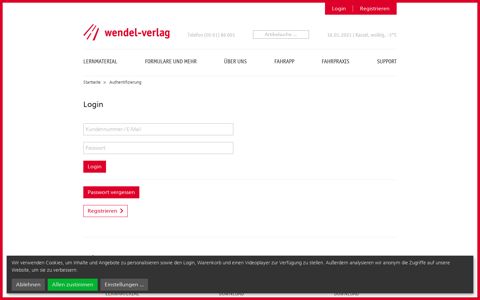Login - Wendel-Verlag