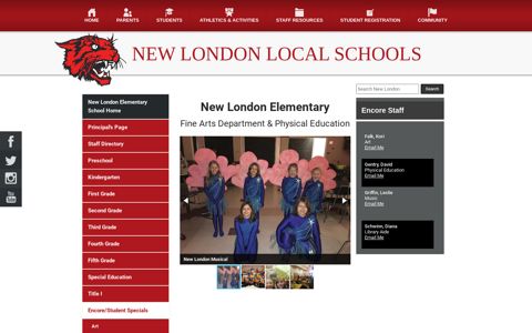 Encore/Student Specials - New London Local Schools