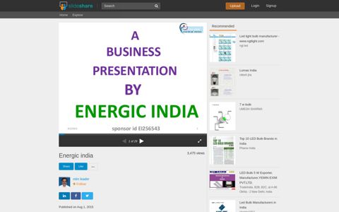 Energic india - SlideShare