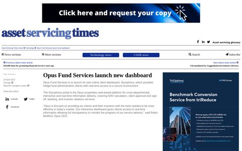 Asset servicing technology news | Opus Fund Services launch ...