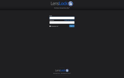 LensLock Video Cloud Management Portal