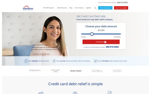 Freedom Debt Relief: Top Credit Card Debt Relief Company
