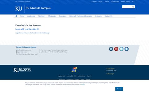 Please log in | KU Edwards Campus