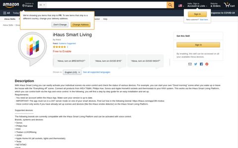 iHaus Smart Home: Alexa Skills - Amazon.com