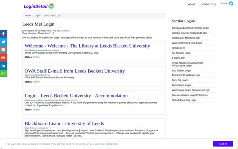 Leeds Met Login Welcome - Welcome - The Library at Leeds ...