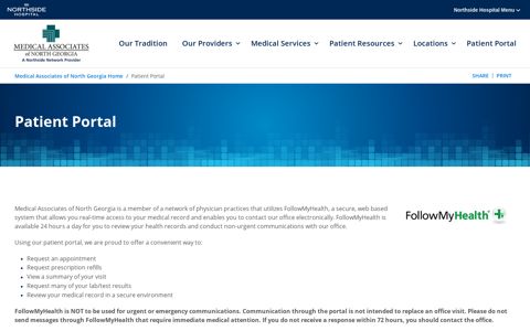 Patient Portal | Medical Associates of North Georgia