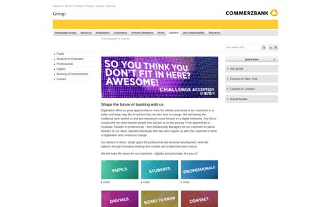 A Career - Commerzbank AG