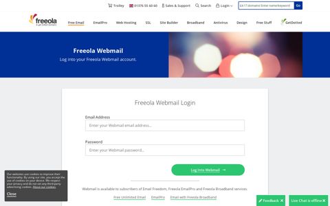 Freeola Webmail Login