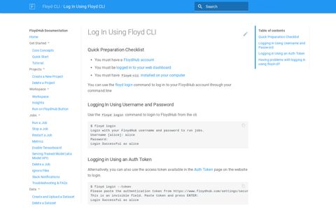 Log In Using Floyd CLI - FloydHub Documentation
