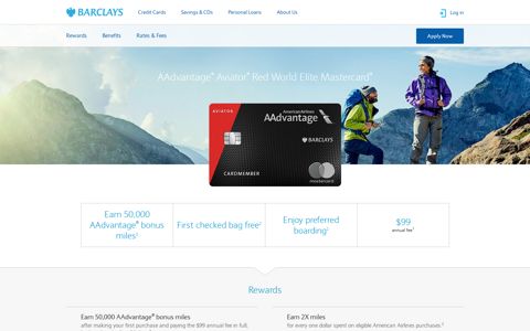 AAdvantage® Aviator® Red World Elite Mastercard - Barclays
