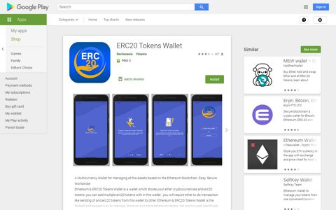 ERC20 Tokens Wallet - Apps on Google Play