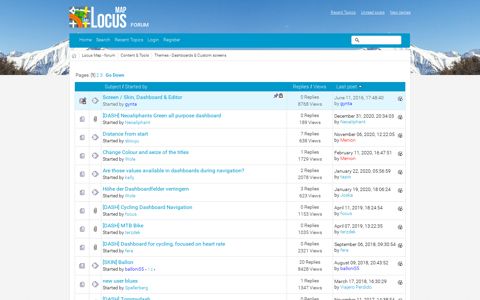 Themes - Dashboards & Custom screens - Locus Map - forum