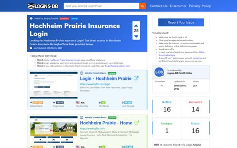 Hochheim Prairie Insurance Login - Logins-DB