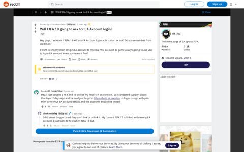 Will FIFA 18 going to ask for EA Account login? : FIFA - Reddit