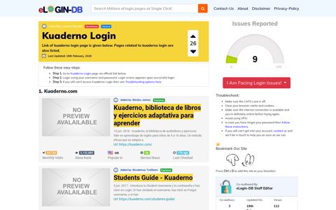 Kuaderno Login - A database full of login pages from all over ...