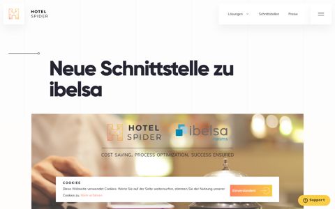 Neue Schnittstelle zu ibelsa :: Hotel Spider