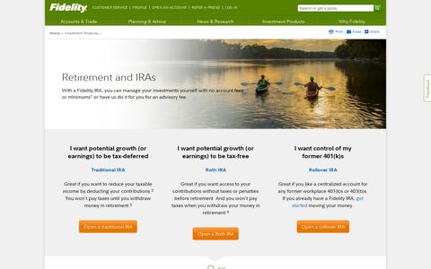 Retirement & IRAs - Fidelity Investments