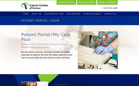 Cancer Center of Kansas Patient Portal Login | My Care Plus