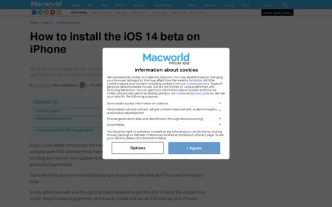 How To Install The iOS 14 Public & Developer Betas On ...
